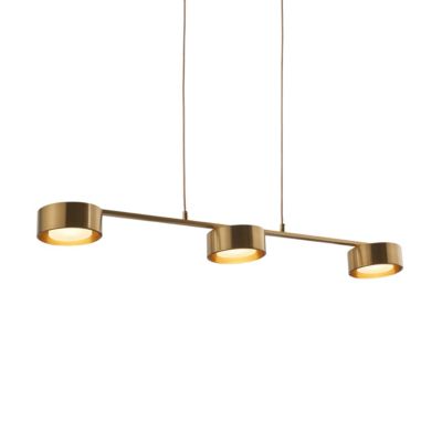Suspension triple métal laiton 3 spots LED dimmable - Prins