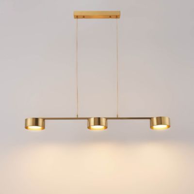 Suspension triple métal laiton 3 spots LED dimmable - Prins