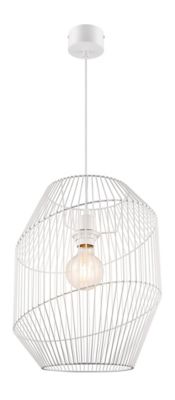Suspension Tsolma GoodHome E27 blanc mat