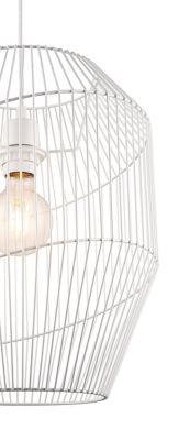 Suspension Tsolma GoodHome E27 blanc mat