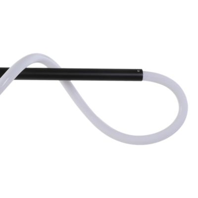 Suspension tube LED métal 20W noir L.85 x H.110cm GoodHome Pepperberry
