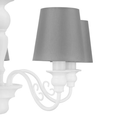 Suspension Tulou 5 ampoules E14 IP20 blanc