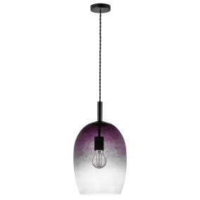 Suspension UMA, Verrerie, Couleur Gris, E27, H.39.5, IP20 / NORDLUX Intérieur