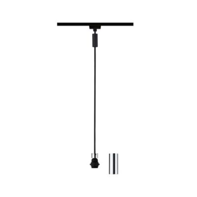 Suspension URail 2easy noir mat et chrome E27 max.1000W H.150cm Paulmann