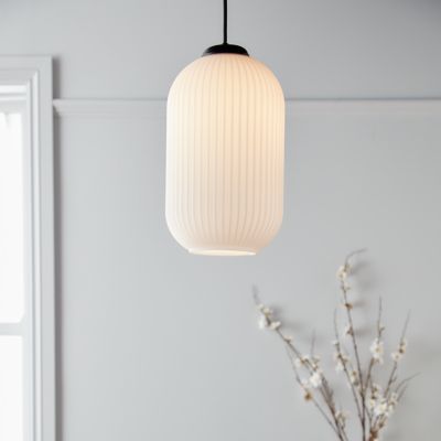 Suspension Walgis GoodHome E27 blanc