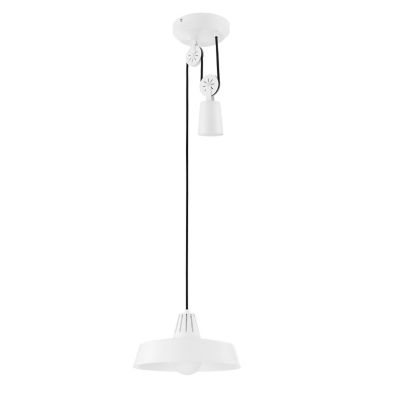 Suspension Yarra GoodHome E27 blanc mat