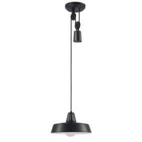 Suspension Yarra GoodHome E27 noir mat