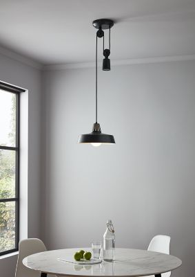 Suspension Yarra GoodHome E27 noir mat