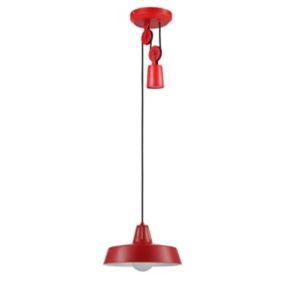 Suspension Yarra GoodHome E27 rouge mat