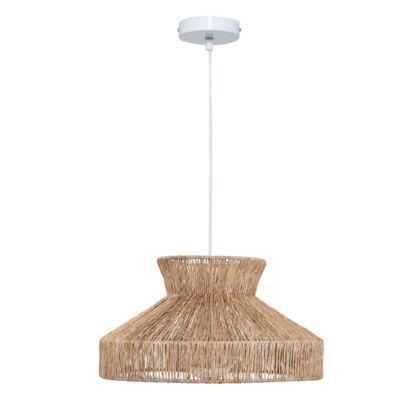 Suspension Zelia jute beige D38cm - Atmosphera