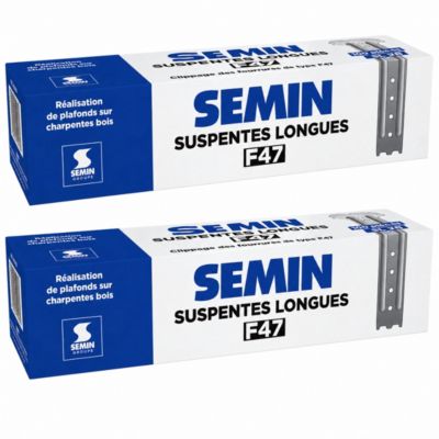 Suspentes Longues 170 mm F47 Semin, 2 Boites de 100