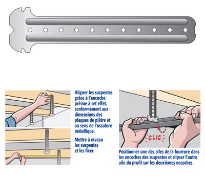 Suspentes Longues 240 mm F47 Semin, 2 Boites de 50