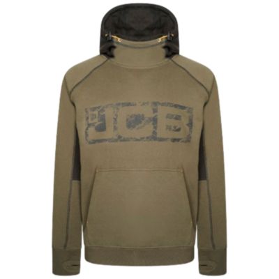 Sweat à capuche JCB Horton vert olive XXL