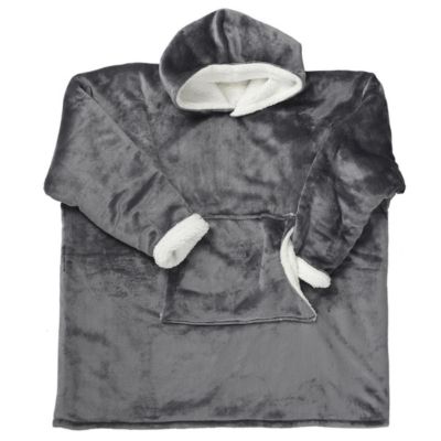 Sweat Gris à Capuche Intérieur Sherpa, Idéal pour Moments Cocooning - SWEET