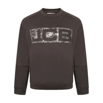 Sweat shirt JCB Trade Crew couleur marron taille L