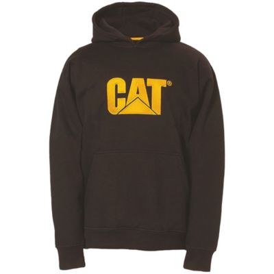 Sweatshirt à capuche pour homme Caterpillar Trademark noir et jaune taille L