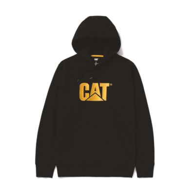 Sweatshirt à capuche pour homme Caterpillar Trademark noir et jaune taille L