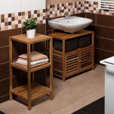 Swiss Aqua Technologies Etagère sur pied Naturel Home 36x79x36 cm, bois  (HOMEREG3)