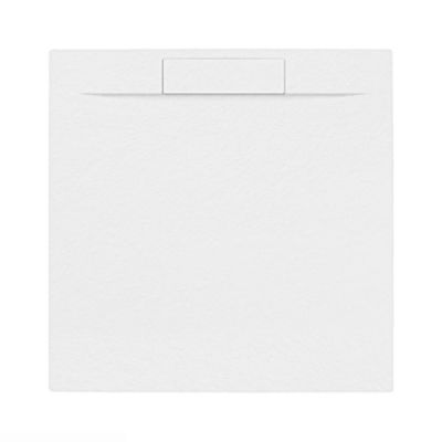 Swiss Aqua Technologies Fusion Receveur de douche 90x90cm en marbre coulé, Blanc (SATFU9090BL)