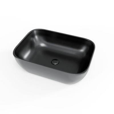 Swiss Aqua Technologies Infinitio Vasque à poser 45,5x32,5 cm, sans trop-plein, Noir mat (SATINF4532BKM)