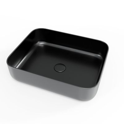 Swiss Aqua Technologies Infinitio Vasque à poser 50x39 cm, sans trop-plein, Noir mat (SATINF5039BKM)