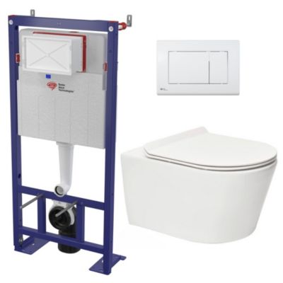 Swiss Aqua Technologies Pack WC bâti-autoportant + WC SAT sans bride ...