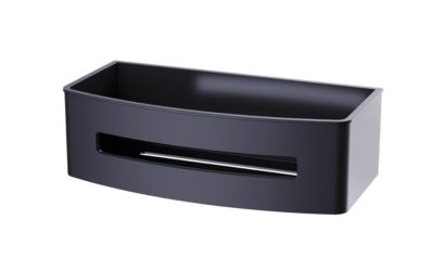 Swiss Aqua Technologies Panier de douche 22 cm en acier inoxydable, Noir (SATDPOLMC)