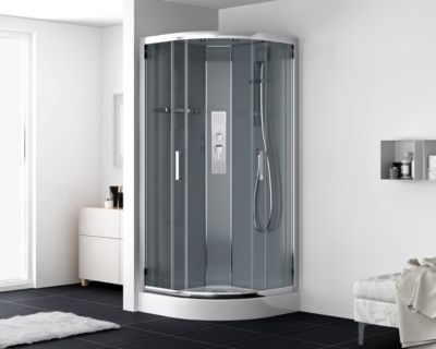 Swiss Aqua Technologies SATBOX Cabine 90x90cm quart de cercle chrome brillant (SATBOXS90CRT)