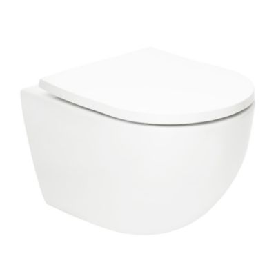 Swiss Aqua Technologies Tornado WC sans bride avec abattant SoftClose et fixations invisibles, blanc (SATFUS010RTORP)