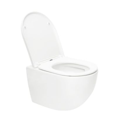 Swiss Aqua Technologies Tornado WC sans bride avec abattant SoftClose et fixations invisibles, blanc (SATFUS010RTORP)