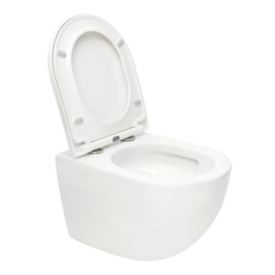 Swiss Aqua Technologies Tornado WC sans bride avec abattant SoftClose et fixations invisibles, blanc (SATFUS010RTORP)