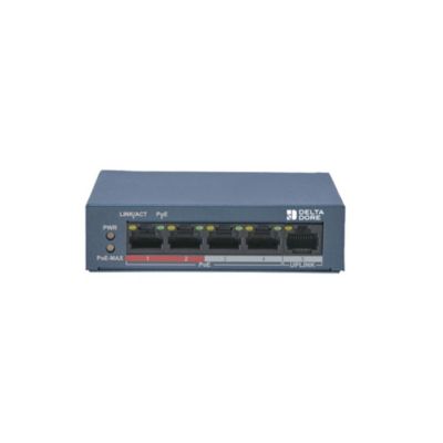 Switch Poe 4 caméras - POE SW4 - Delta Dore