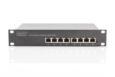 Switch RJ45 Giga 8 Ports Rackable DIGITUS