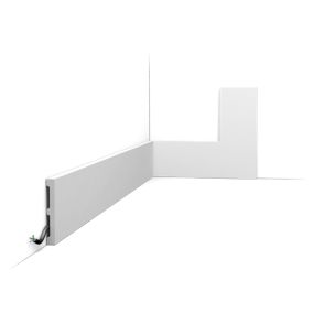 SX163 Plinthe Orac Decor - 10x1,3x200cm (h x p x L) - plinthe décorative polymère Pack 2 pièces / A peindre
