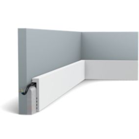 SX171 Plinthe de rénovation Orac Decor - 10x2,2x200cm (h x p x L) - surplinthe décorative polymère Pack 2 pièces / A peindre