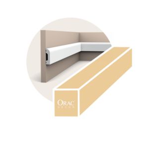 SX182 CASCADE Moulure multifonctionnelle Orac Decor Axxent - 5x1,3cm (h x p) plinthe décorative Pack 2 pièces