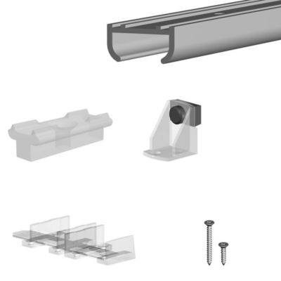 Système coulissant SLID'UP 100 pour 2 portes de placard - rail 1,8 m - 9 kg