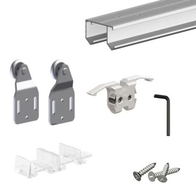Système coulissant SLID'UP 110 pour 2 portes de placard - rail 1,2 m - 45 kg
