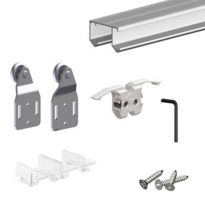 Système coulissant SLID'UP 110 pour 2 portes de placard - rail 1,5 m - 45 kg