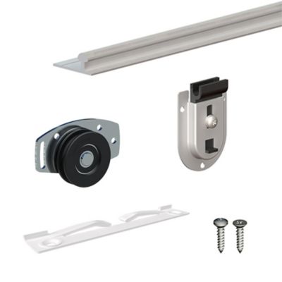 Système coulissant SLID'UP 130 pour 2 portes de placard - rail 1,2 m - 70 kg