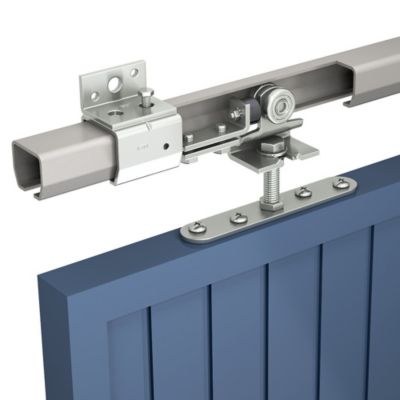Système coulissant SLID'UP 2000 pour 2 portes extérieures 40 mm max - rails 2 x 1,95 m acier galvanisé - 140 kg