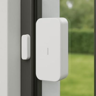 Système d'alarme connecté Sans Abonnement Daewoo Vigilia Wifi - 1 caméra + 6 accessoires - Batterie et sirène intégrées