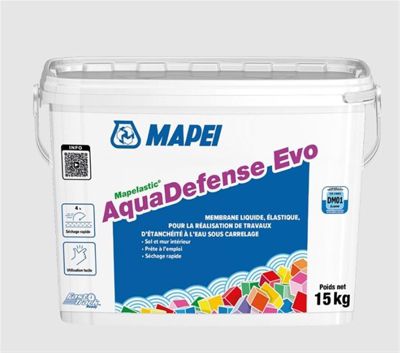 Système d'étanchéité sous carrelage MAPELASTIC AQUADEFENSE EVO - Seau de 15kg