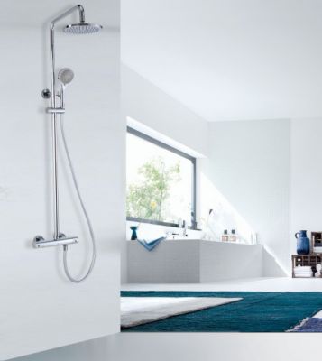 Système de douche thermostatique 4011 Basic avec douchette à main - Tête de douche Diamètre 30cm