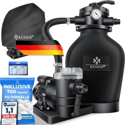 Système de Filtration Piscine-Filtre Sable 700g Billes Filtrantes 25kg-Débit de 10m3/h