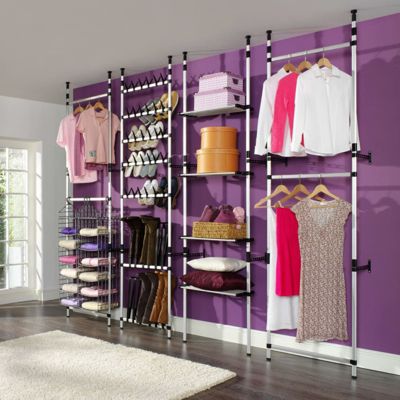 Système de garde robe télescopique avec barres Aluminium