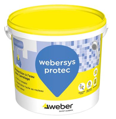 Système de protection à l'eau sous carrelage WEBERSYS PROTECT - Kit 6m²