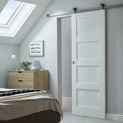 Système coulissant 2 pour porte en bois
