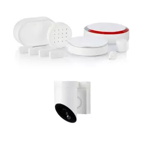 Système d'alarme Somfy Home Alarm Advanced Max 1875254 + Caméra extérieure Somfy avec sirène intégrée