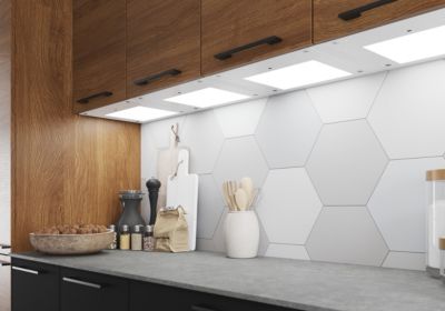 Système d'éclairage LED sous étagère pour 5 panneaux lumineux GoodHome Caraway